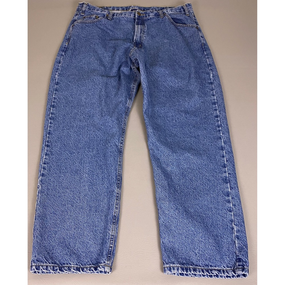 Full Blue Jeans Men's Size 42x30 (Fit 40x30) Straight Denim Workwear 100% Cotton